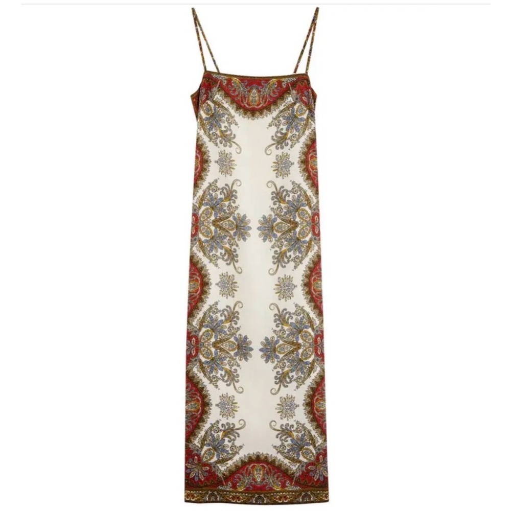 Veronica Beard Petra Printed Slip Dress - Size S